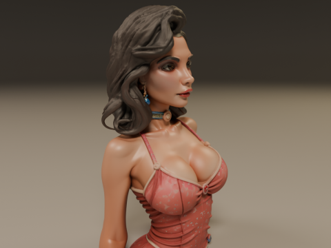 Pin-up 3D 打印模型