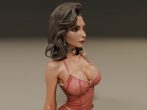 Pin-up 3D Print Model
