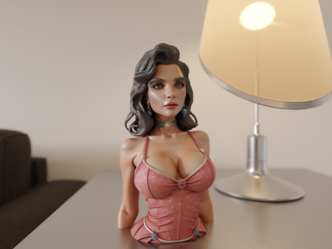 Pin-up 3D 打印模型