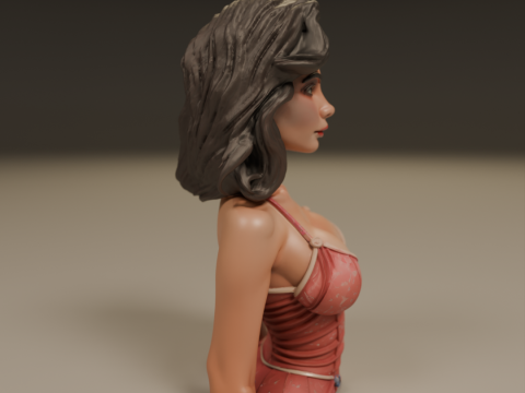 Pin-up 3D 打印模型