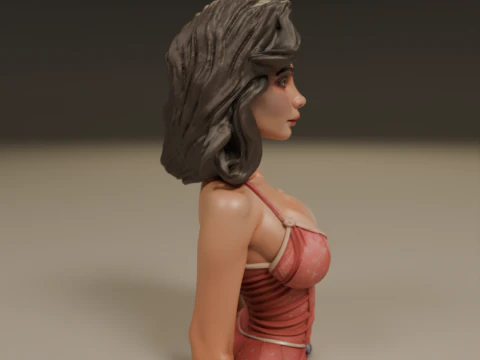 Pin-up 3D Print Model