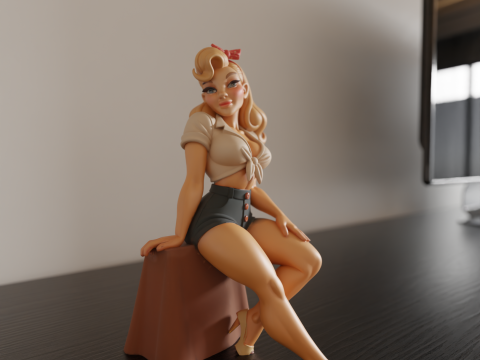 Pin-up Model Cetak 3D