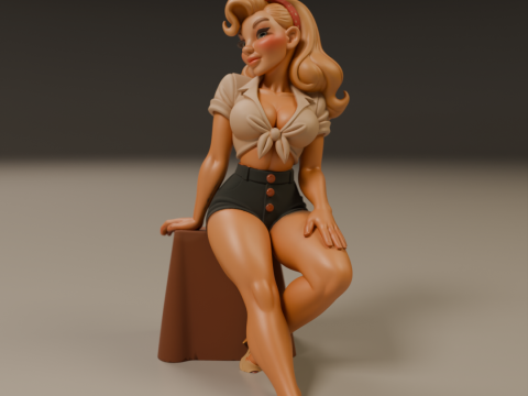 Pin-up Model Cetak 3D