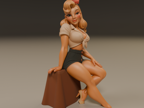 Pin-up Model Cetak 3D