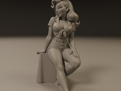 Pin-up Model Cetak 3D