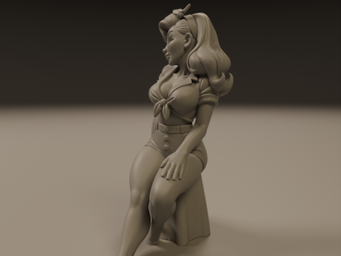 Pin-up Model Cetak 3D