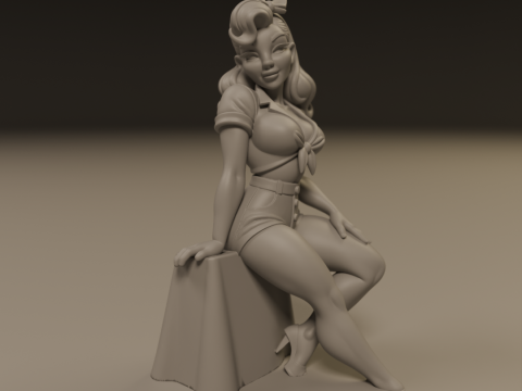 Pin-up Model Cetak 3D