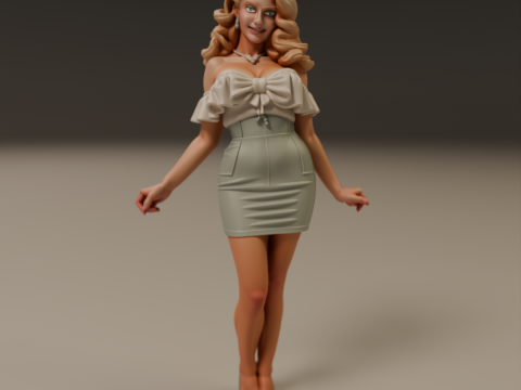 Pin-up 3Dプリントモデル