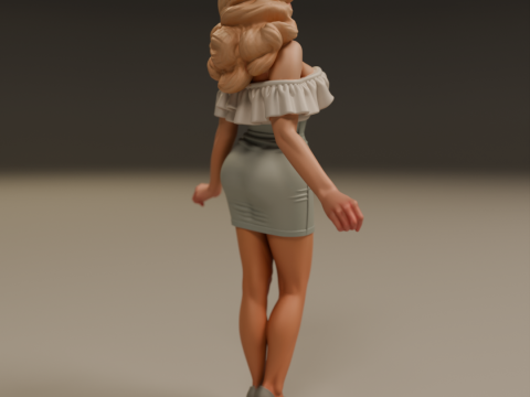Pin-up 3Dプリントモデル