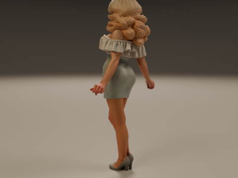 Pin-up 3Dプリントモデル