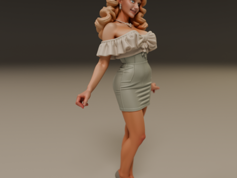 Pin-up 3Dプリントモデル
