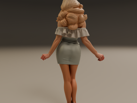 Pin-up 3Dプリントモデル
