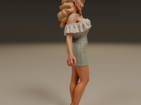 Pin-up 3Dプリントモデル