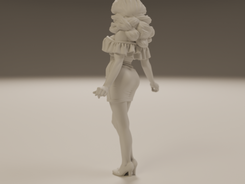 Pin-up 3Dプリントモデル