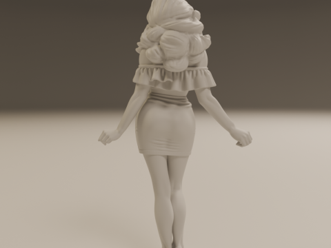 Pin-up 3Dプリントモデル