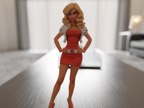 Pin-up 3D Print Model