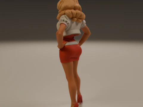 Pin-up 3D Print Model