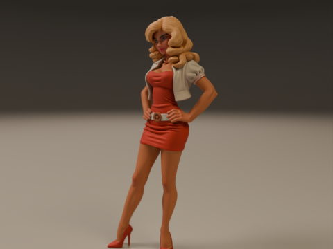 Pin-up 3D Print Model