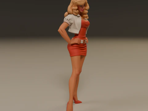 Pin-up 3D Print Model