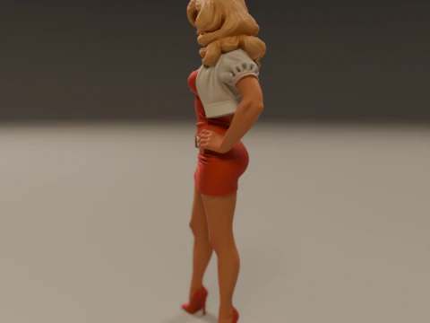 Pin-up 3D Print Model