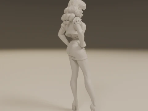 Pin-up 3D Print Model