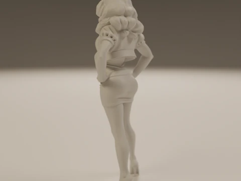 Pin-up 3D Print Model