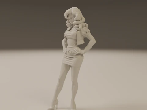 Pin-up 3D Print Model