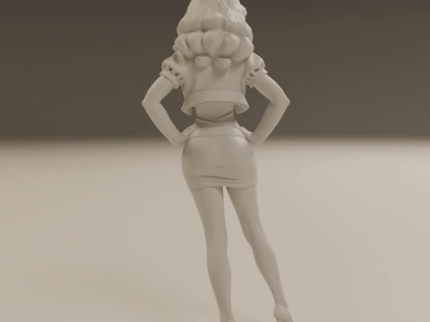 Pin-up 3D Print Model