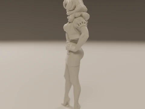 Pin-up 3D Print Model