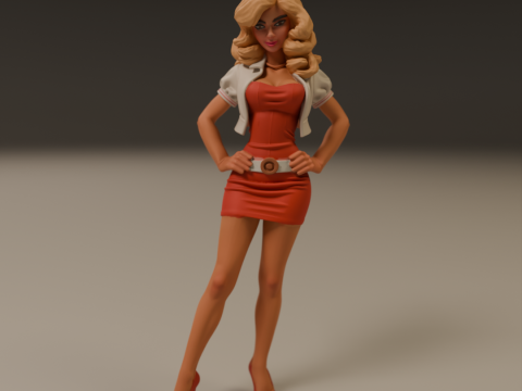 Pin-up 3D Print Model