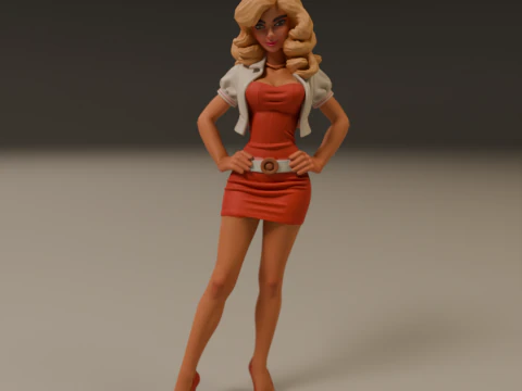 Pin-up 3D Print Model