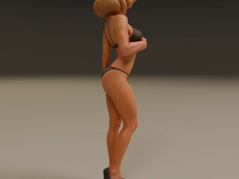 Pin-up 3D Print Model