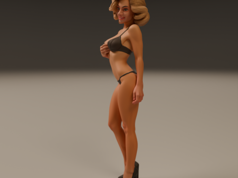 Pin-up 3D 打印模型