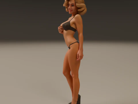 Pin-up 3D Print Model