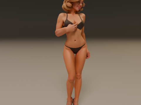 Pin-up 3D 打印模型
