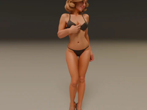 Pin-up 3D Print Model
