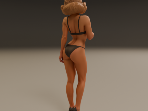 Pin-up 3D 打印模型
