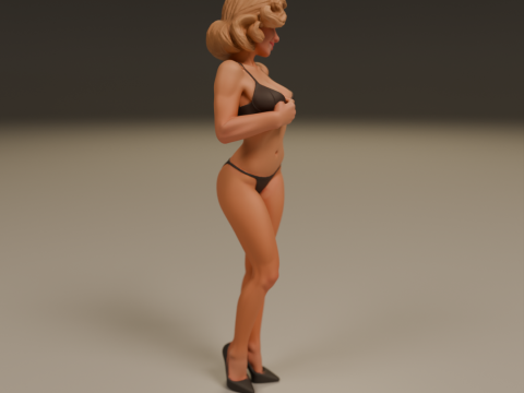Pin-up 3D 打印模型