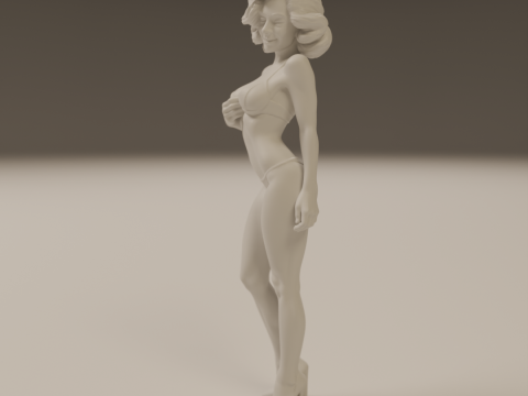 Pin-up 3D 打印模型