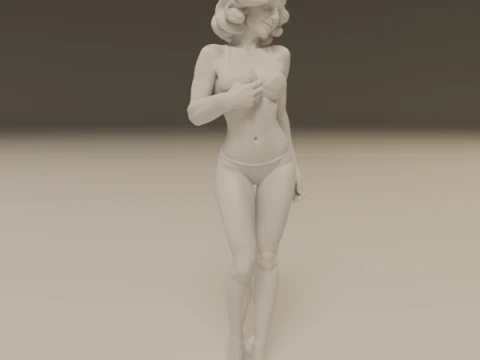 Pin-up 3D Print Model
