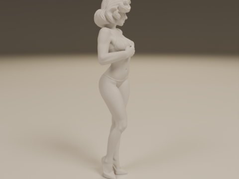 Pin-up 3D 打印模型