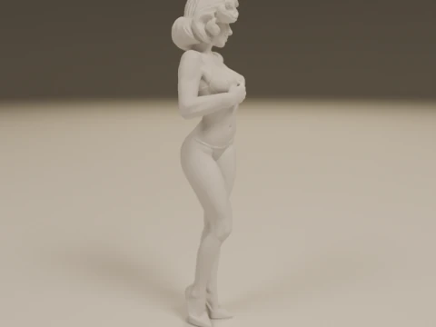 Pin-up 3D Print Model