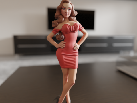 Pin-up Modello di stampa 3D