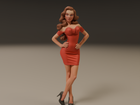 Pin-up 3D Print Model