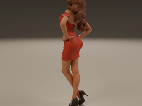 Pin-up 3D Print Model