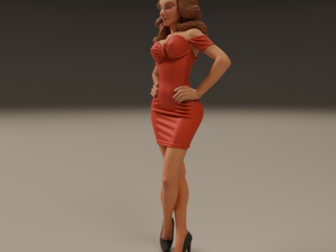 Pin-up 3D Print Model