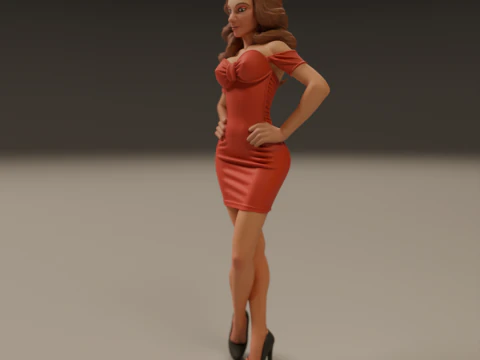 Pin-up 3D Print Model