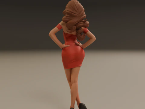 Pin-up 3D Print Model