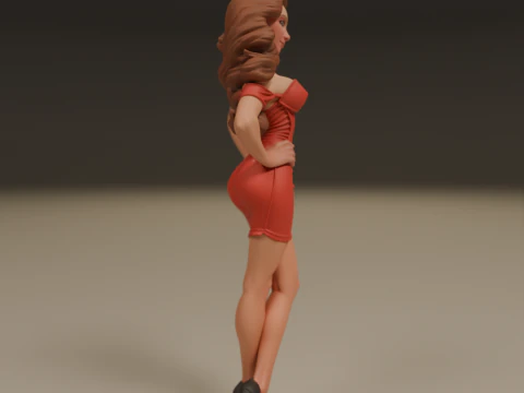 Pin-up 3D Print Model