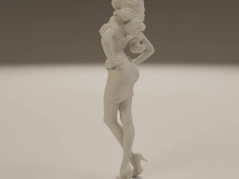 Pin-up 3D Print Model